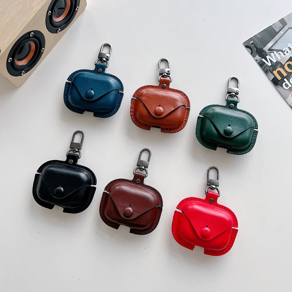 Leather Protective Waterproof Case for Airpods Pro, Pro 2