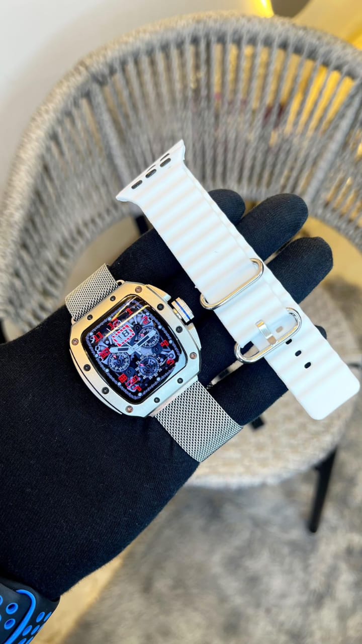 Black Oval V68 curve display smart watch