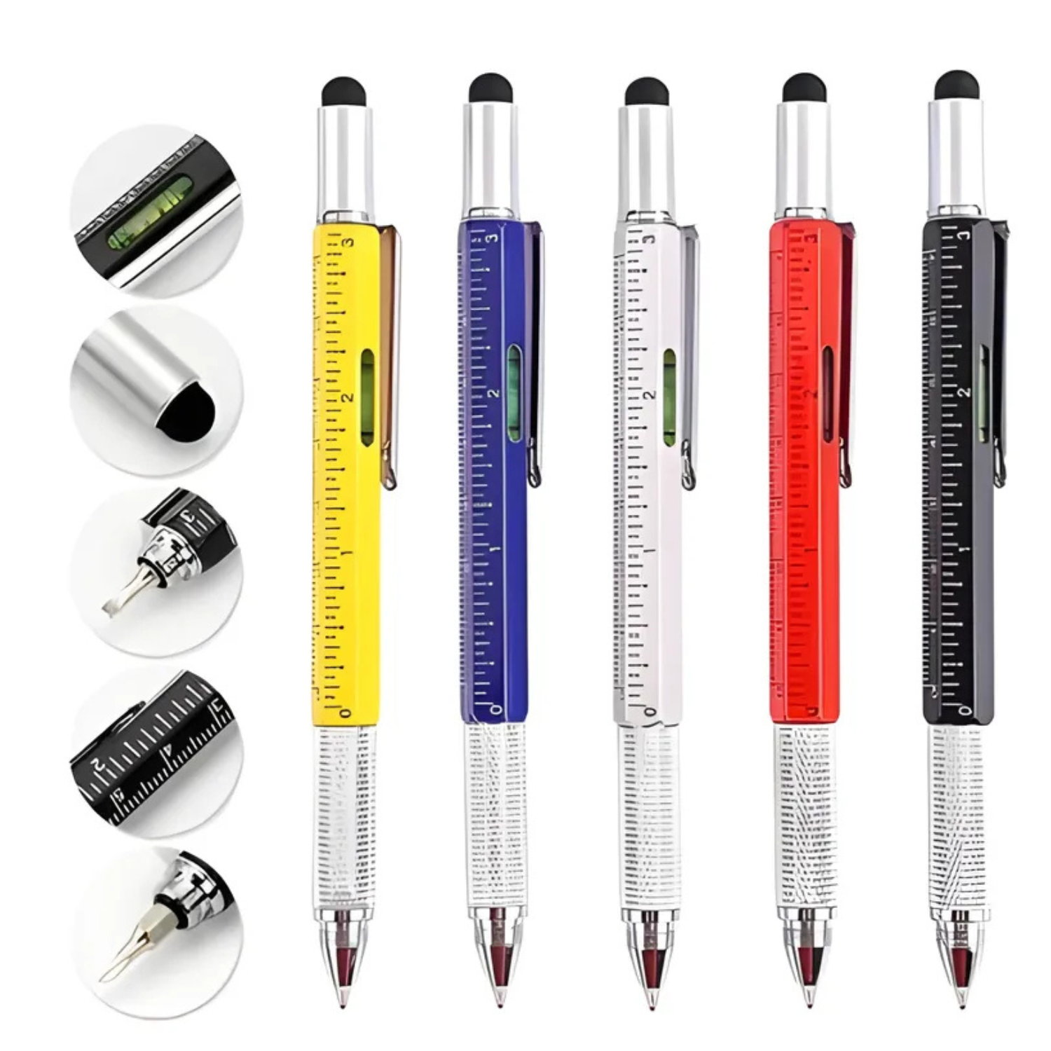mech-5-in-1-multifunction-tool-pen-ballpoint-pen-with-screwdriver-touch-stylus-ruler-spirit-level-multi-tool-functions-for-everyday-use-gifting