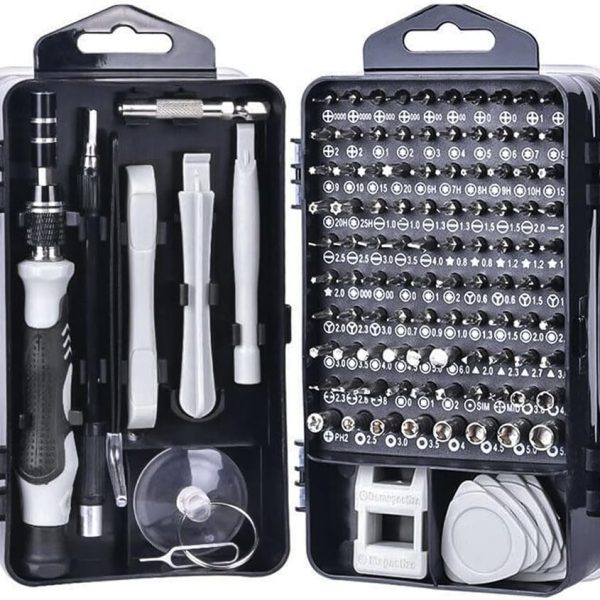 fixpro-115-in-1-precision-screwdriver-tool-kit-magnetic-repair-set-for-mobiles-laptops-gaming-consoles-watches-glasses-diy-electronics-projects