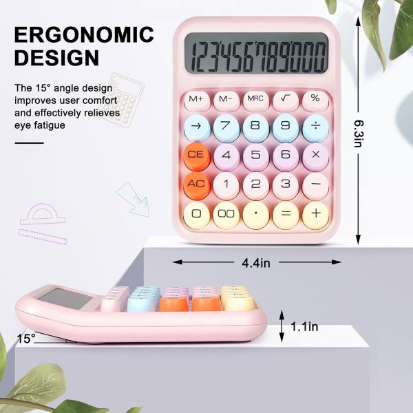 pastel-cute-quirky-pastel-colours-aesthetic-calculator-12-digit-display