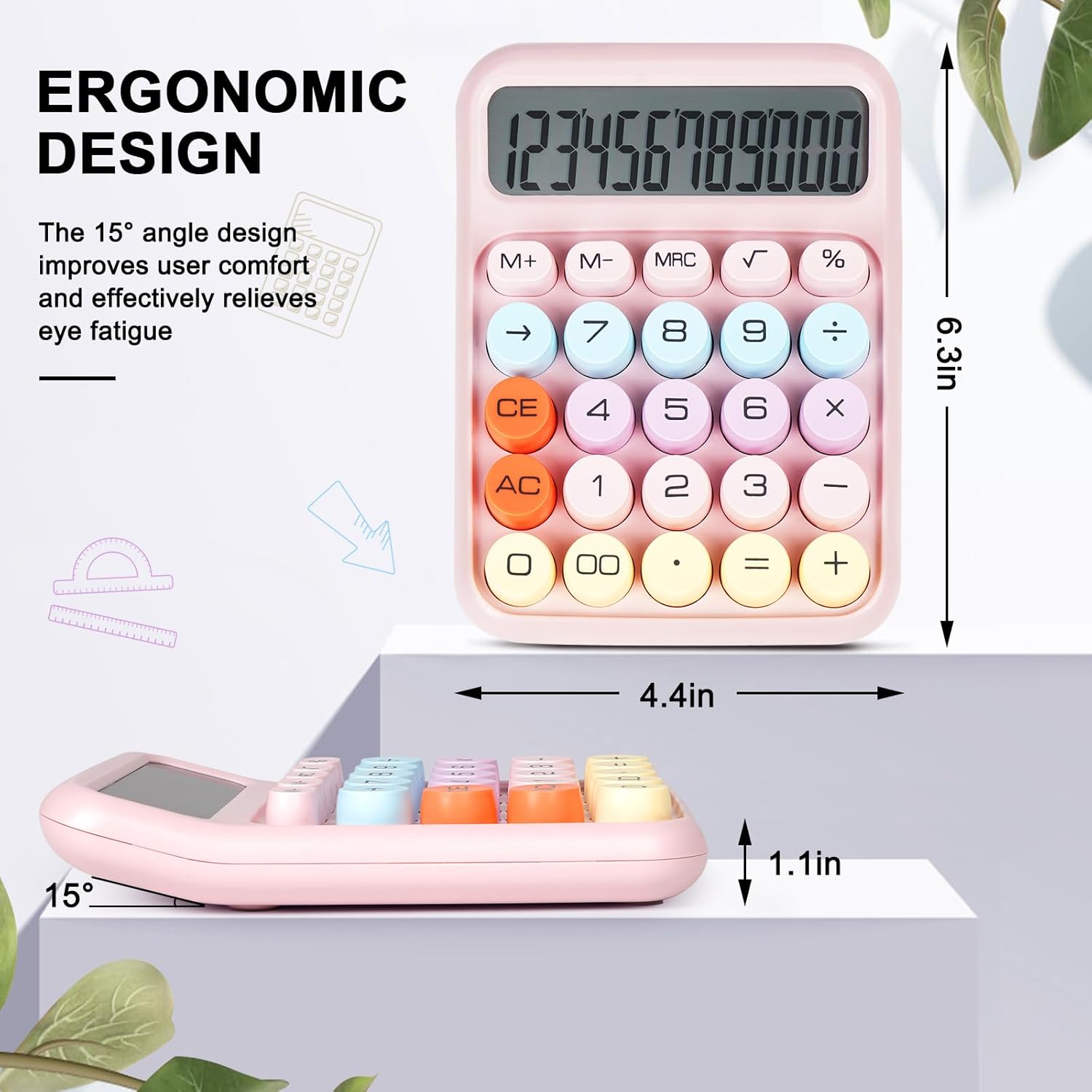 pastel-cute-quirky-pastel-colours-aesthetic-calculator-12-digit-display