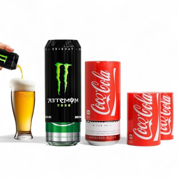 boozie-silicone-beer-can-sleeves-with-insulation-soda-for-550ml-cans-looks-like-regular-soda-can-hide-alcoholic-beverage-easily-cola-monster-pack-of-2